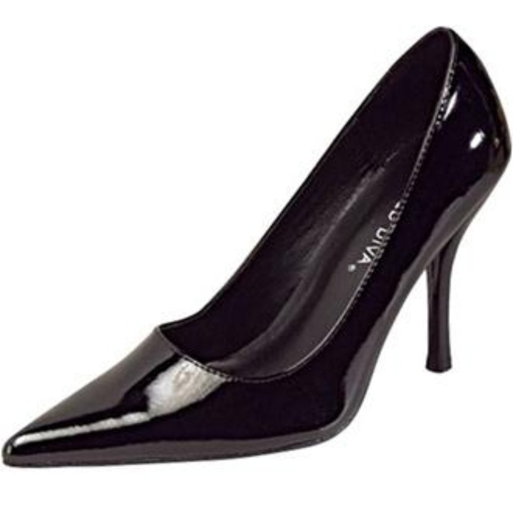 NEW IN BOX - Black Patent Leather (PU) 3.5" Heels
